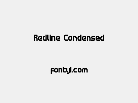 Redline Condensed