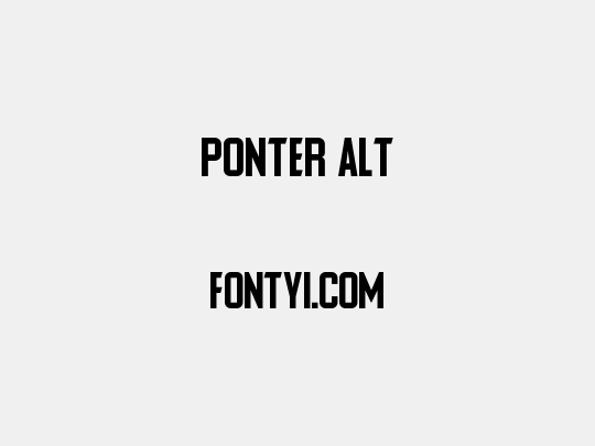 Ponter Alt