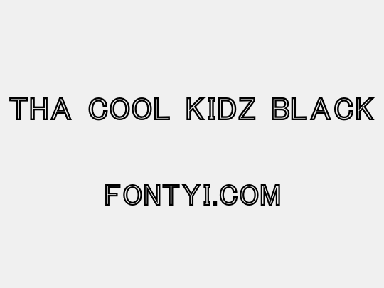 Tha Cool Kidz Black