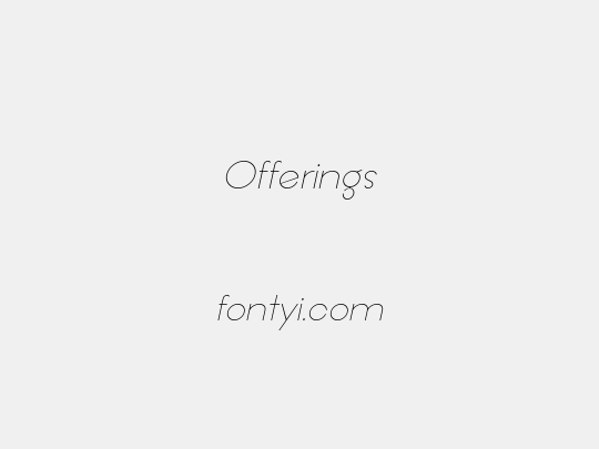 Offerings