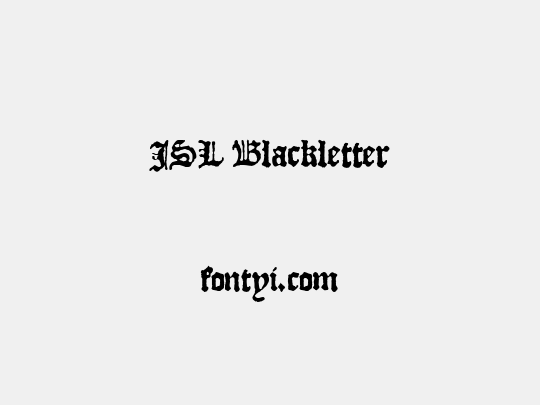 JSL Blackletter