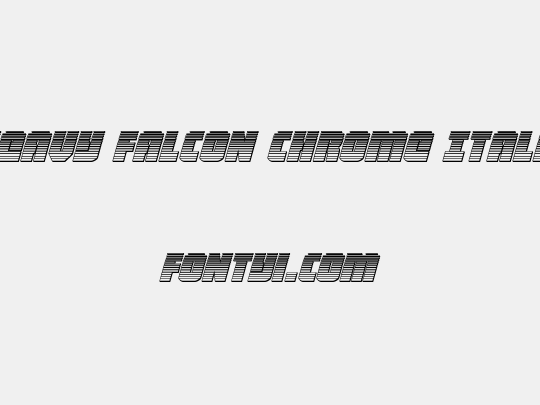 Heavy Falcon Chrome Italic