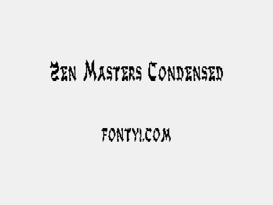 Zen Masters Condensed