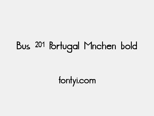 Bus 201 Portugal Mnchen bold