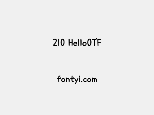 210 HelloOTF