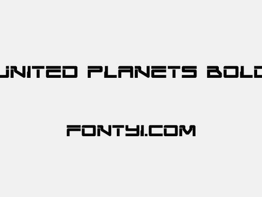 United Planets Bold