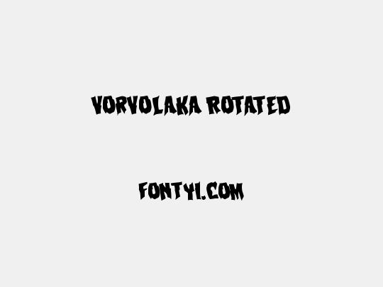 Vorvolaka Rotated
