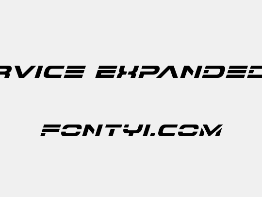 7th Service Expanded Italic