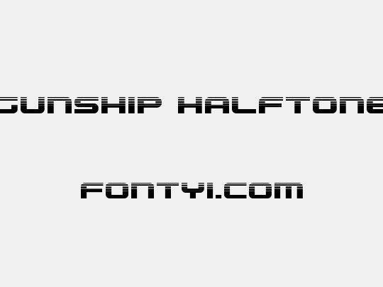 Gunship Halftone