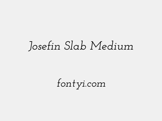 Josefin Slab Medium