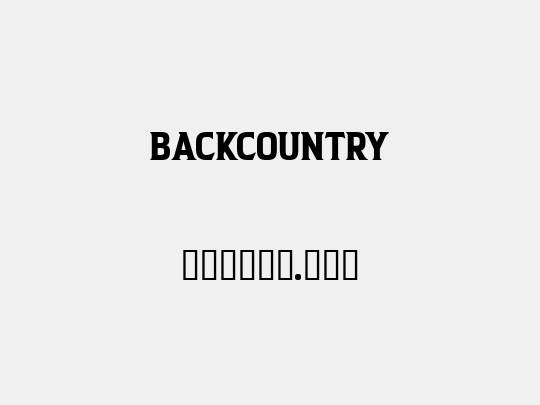 BACKCOUNTRY