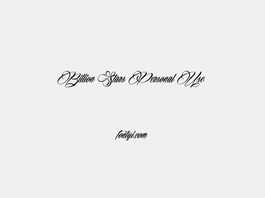 Billion Stars Personal Use 