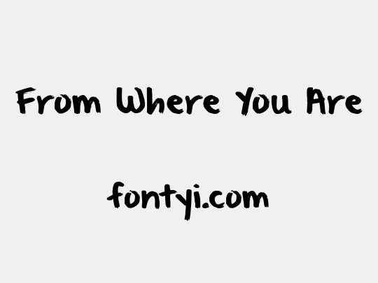 From Where You Are