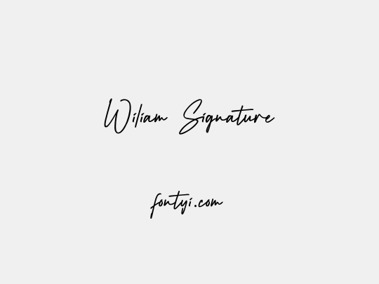 Wiliam Signature