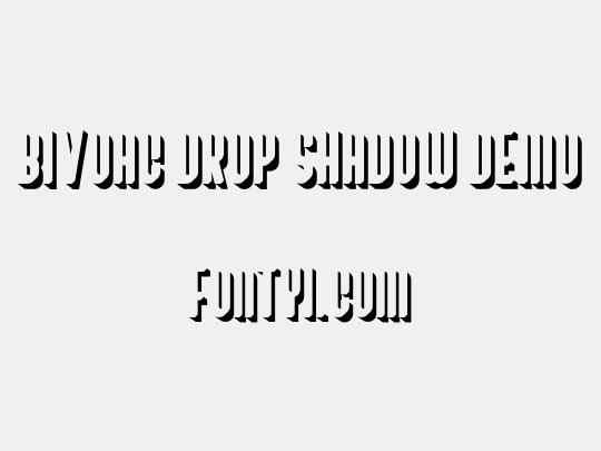 Bivoac Drop Shadow Demo