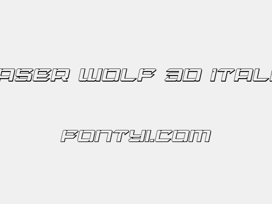 Laser Wolf 3D Italic