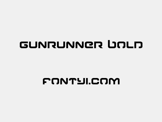 Gunrunner Bold