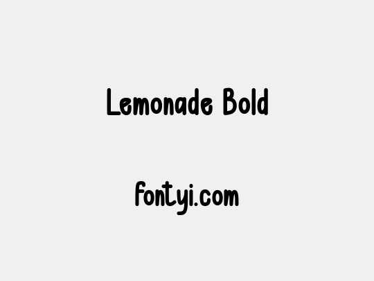 Lemonade Bold