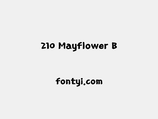 210 Mayflower B