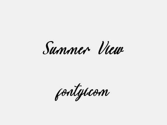 Summer  View