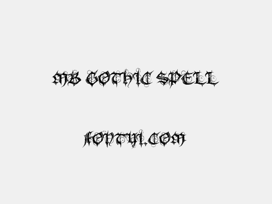 MB Gothic Spell