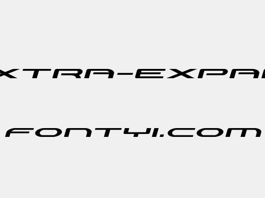 Antietam Extra-Expanded Italic