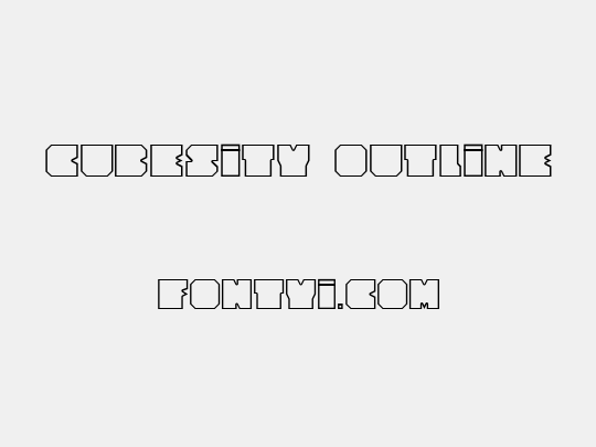 Cubesity outline