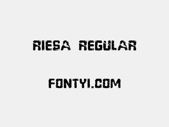 Riesa Regular