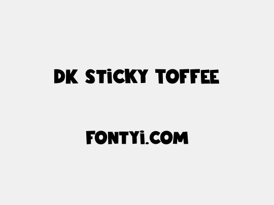 DK Sticky Toffee