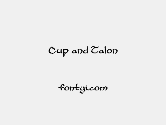 Cup and Talon