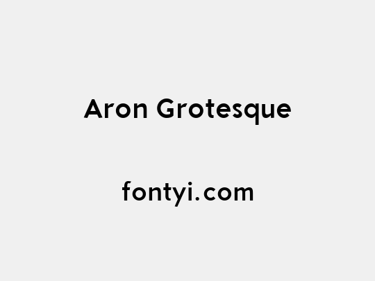 Aron Grotesque