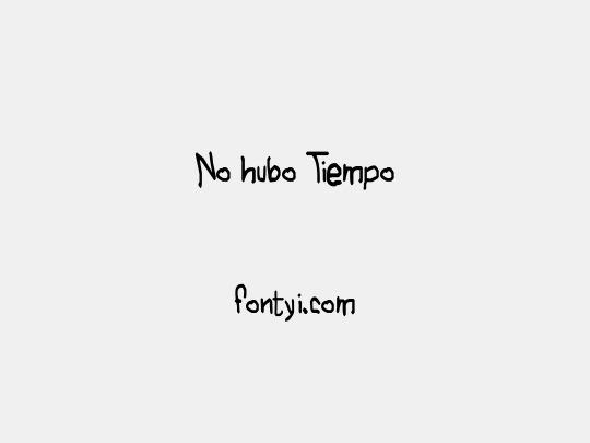No hubo Tiempo