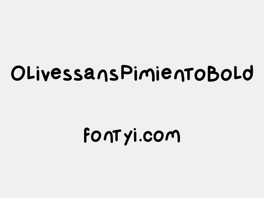 OlivessansPimientoBold