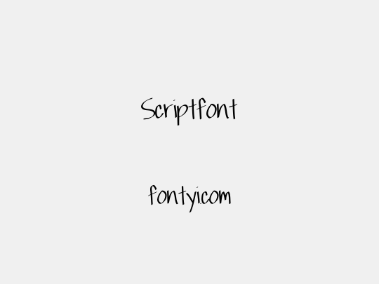 Scriptfont