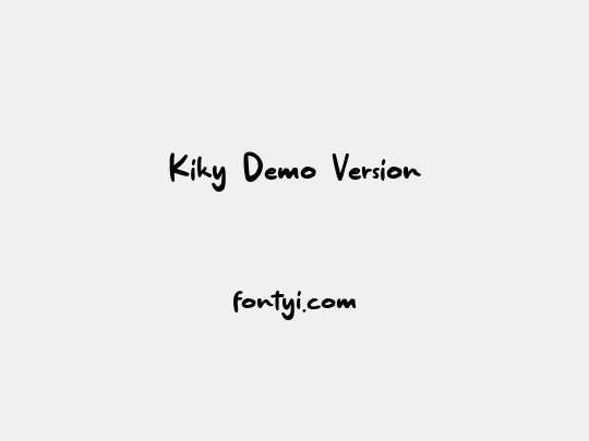 Kikyö Demo Version