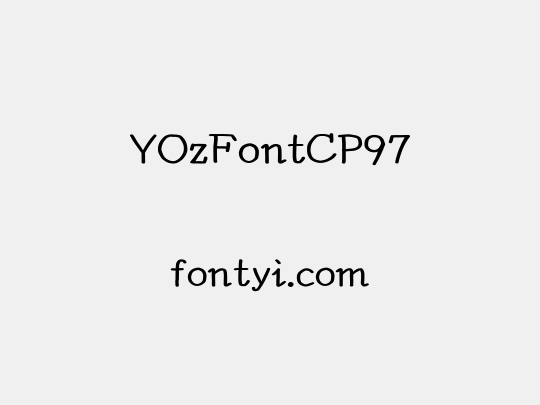 YOzFontCP97