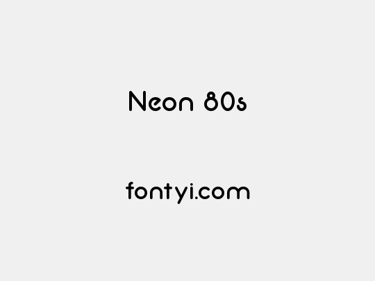 Neon 80s