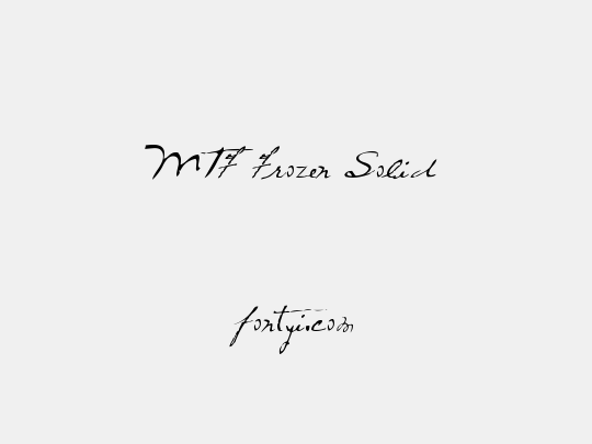 MTF Frozen Solid