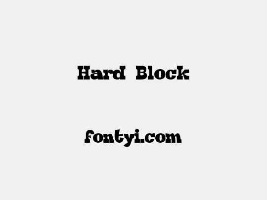 Hard Block