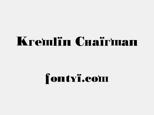 Kremlin Chairman