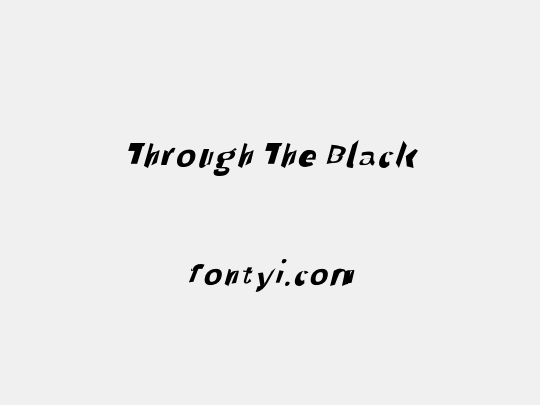 Through The Black