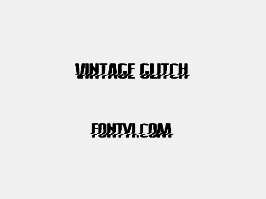 Vintage Glitch