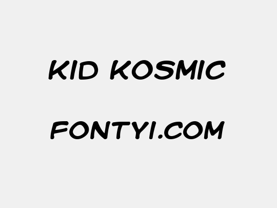 Kid Kosmic