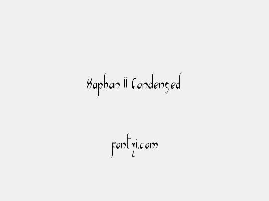 Xaphan II Condensed