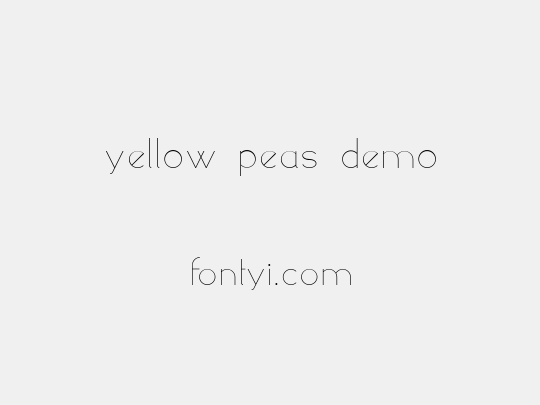 yellow peas demo