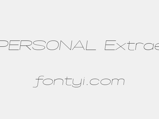 Specify PERSONAL Extraexpanded