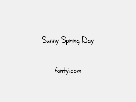 Sunny Spring Day