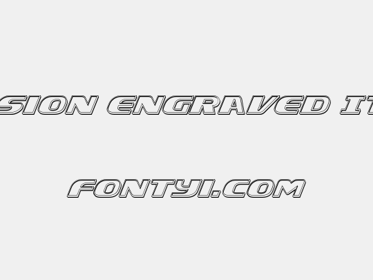 Xcelsion Engraved Italic