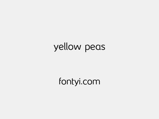 yellow peas