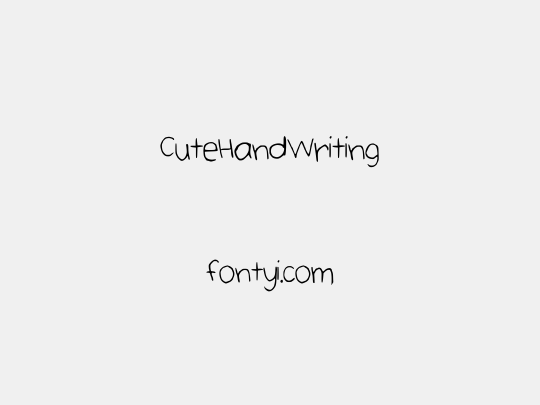 CuteHandWriting